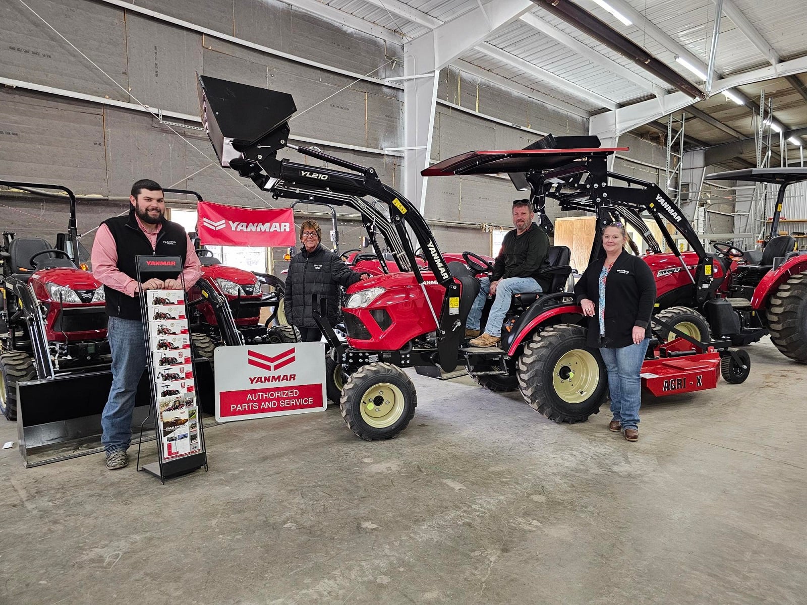 Showcase of various Yanmar equipment